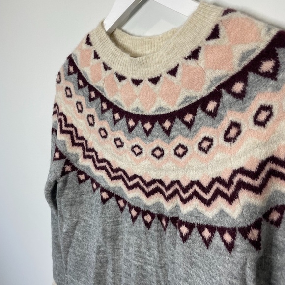 Halogen x Atlantic-Pacific Gray Pullover Sweater - Picture 3 of 6